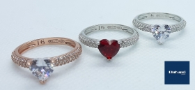 ANELLI CON CUORE E ZIRCONI A PAVE' - BLUKAPRI JEWELS